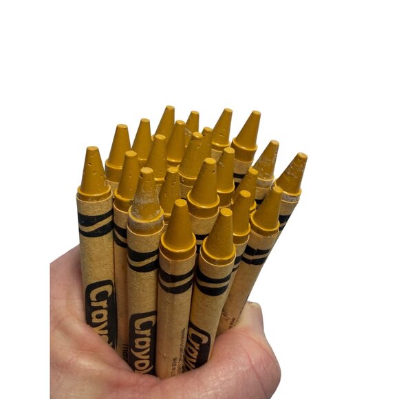24 Crayola Retired Maize Color Crayon Vintage Collectiable - Picture 3 of 4